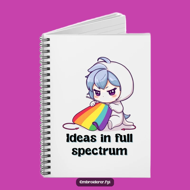 Funny Rainbow Weaver Notebook - Plan Your Colorful Future!