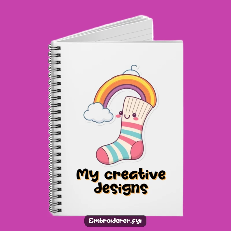 Funny Sock Journal - Rainbow Creation Notebook