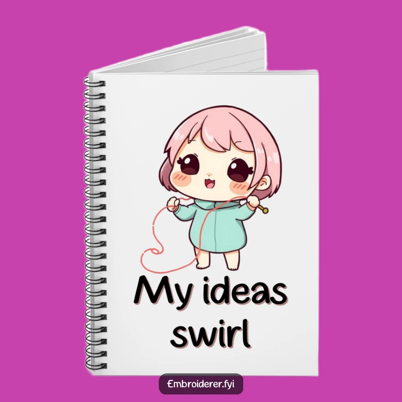 Funny Stitch Artist Notebook - Playful Swirl Creator, Perfect Craft Journal