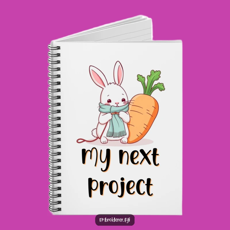 Funny Rabbit Knitting Carrot Scarf Notebook: Jot Down Your Creative Ideas With Charm