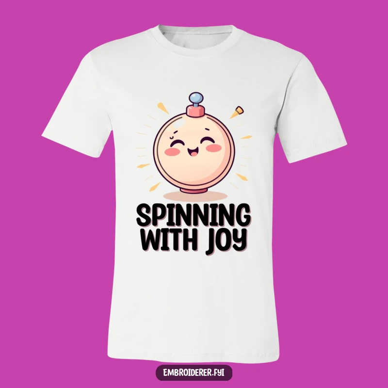 Cheerful Bobbin T-Shirt: Wear Your Energy, Funny Sewing Style