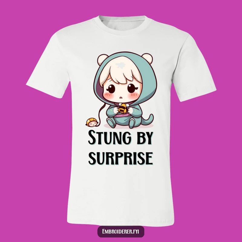 Funny Bee Surprise T-Shirt - Wear Your Sewing Mishaps!