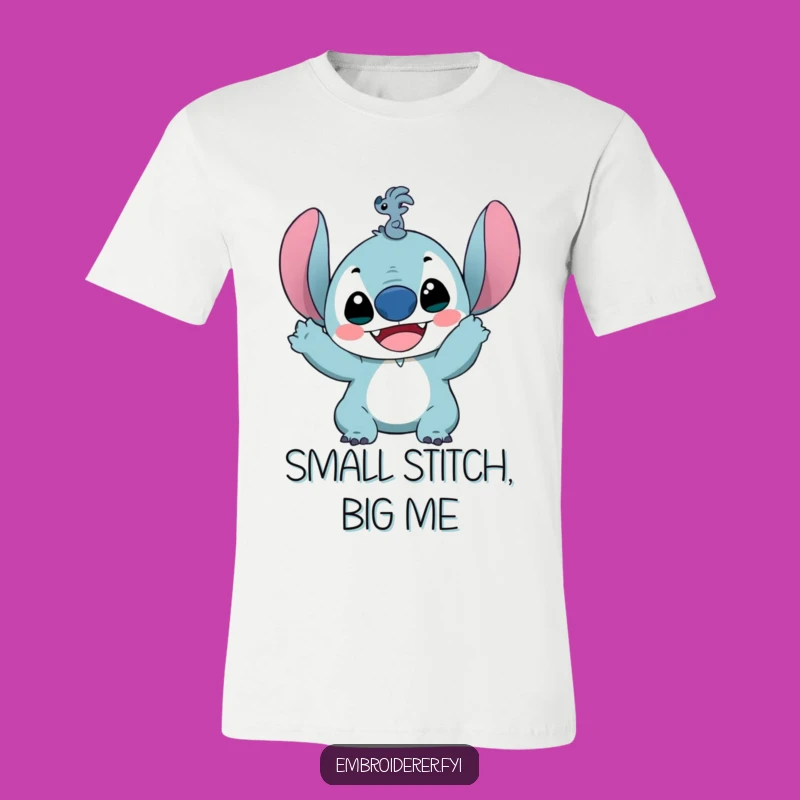 Funny Tiny Stitch T-Shirt: Delighted Crafter Tee for Sewers