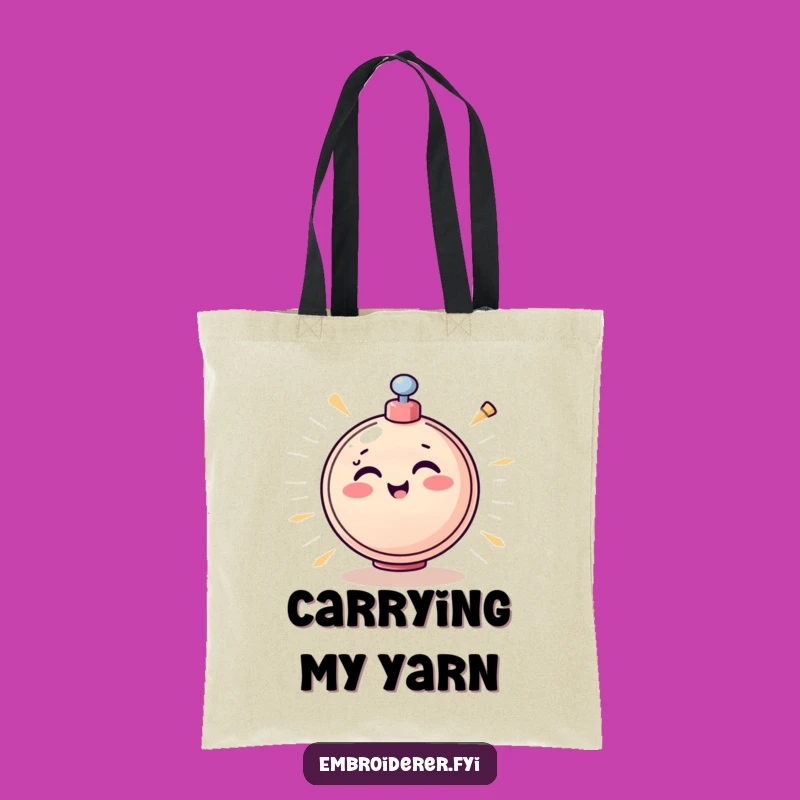 Cheerful Bobbin Tote Bag: Carry Your Craft Supplies with Zest