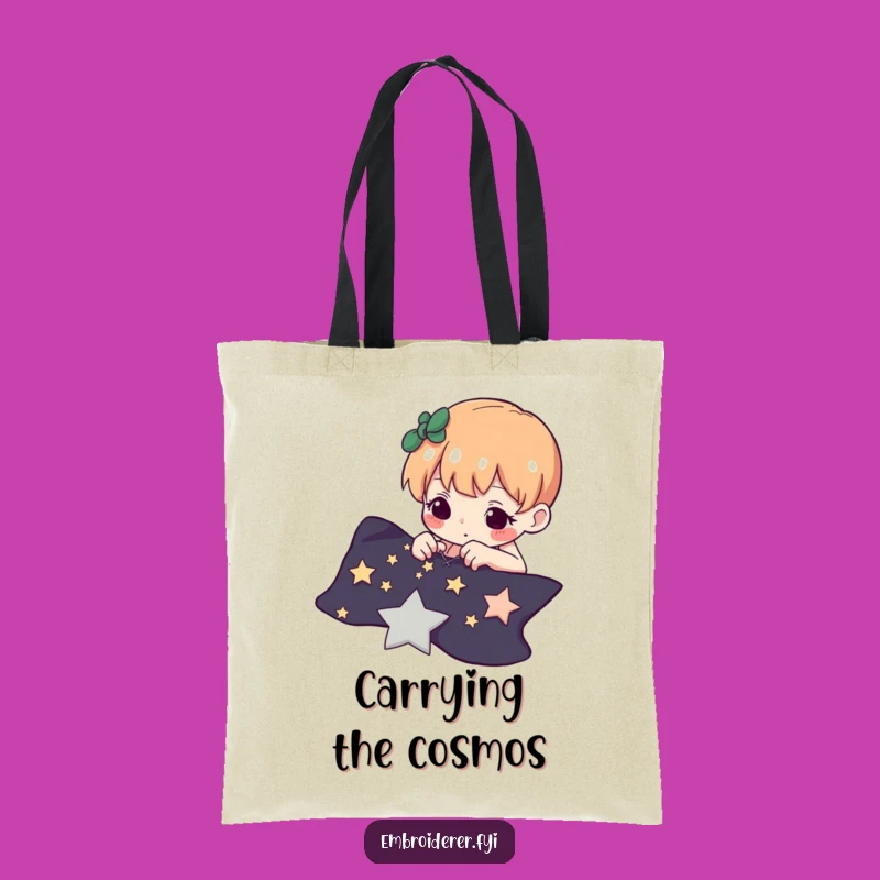 Funny Star Stitcher Tote Bag: Carry Your Creations & Inspiration