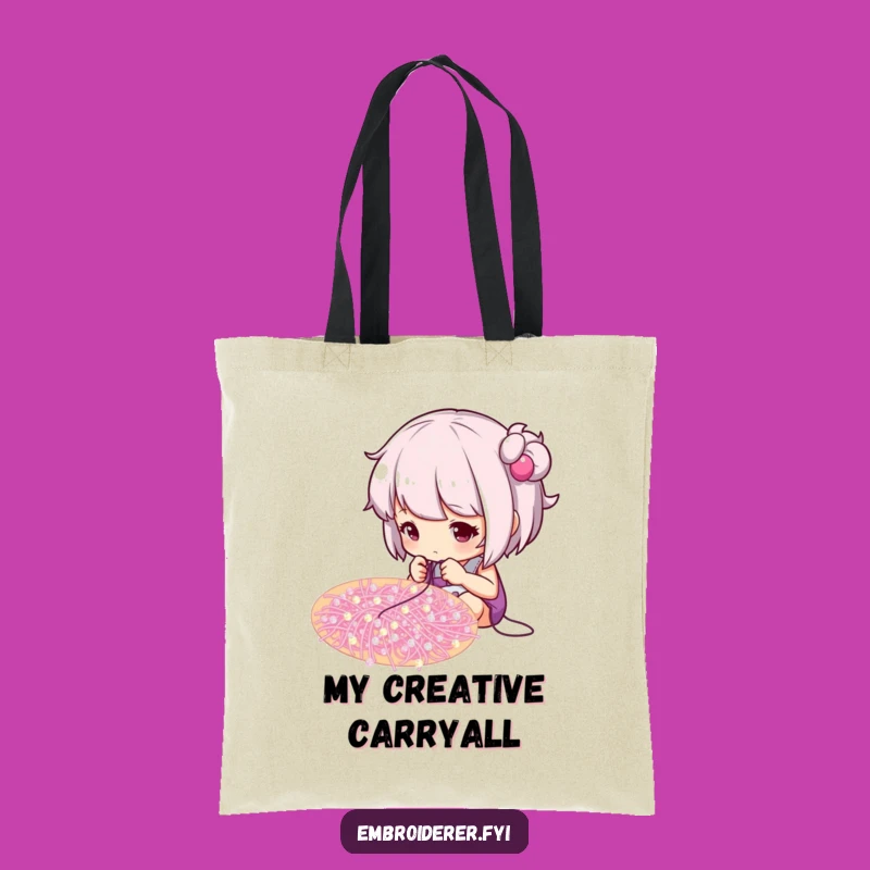 Funny Crafter Tote Bag: Beading Artist, Eco-Friendly Hobbyist Gift