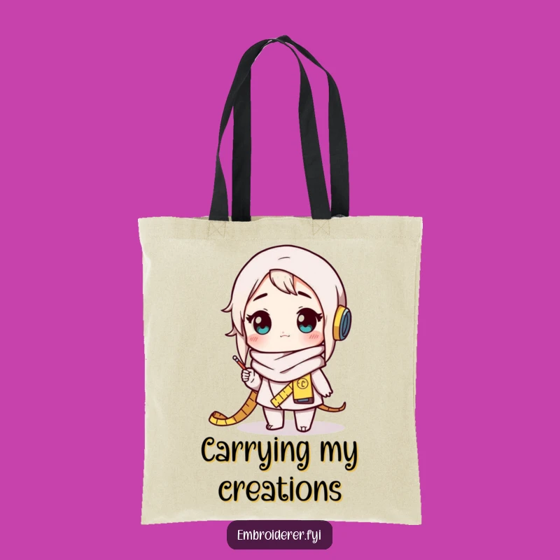 Funny Crafter Tote Bag: Carry Your Projects with Amazement, Perfect Gift